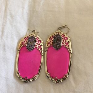 Kendra Scott Pink earrings drusy Danielle